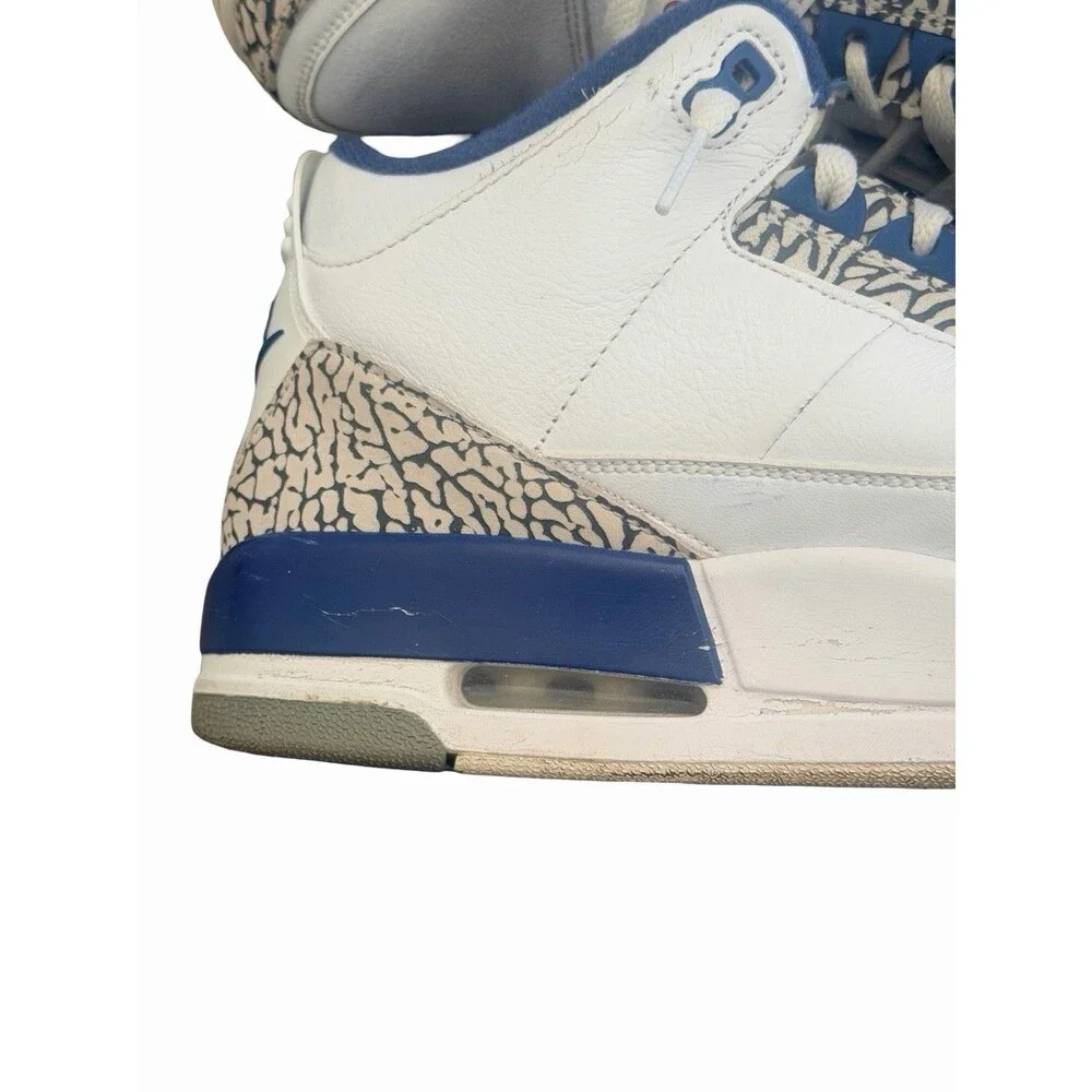 Air Jordan 3 True Blue 2016 Size 13 Used Rare Retro Authentic White Leather MJ